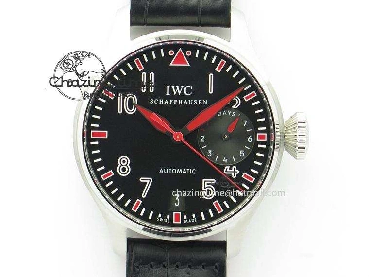 MIROTIME 0220 RelaxedFit Big Pilot Real PR IW500435 “Muhammad Ali” ZF Best Edition On Black Leather Strap A 7295